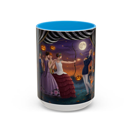 🏹🎃 Cupid's Arrow At Pumpkin Moon Manor Colorful Mug – Romantic Halloween Charm