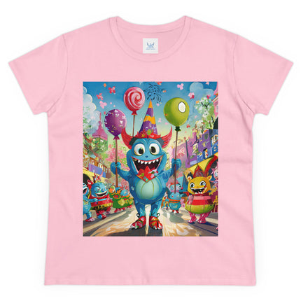 Monster Parade Madness Women's Midweight Cotton Tee