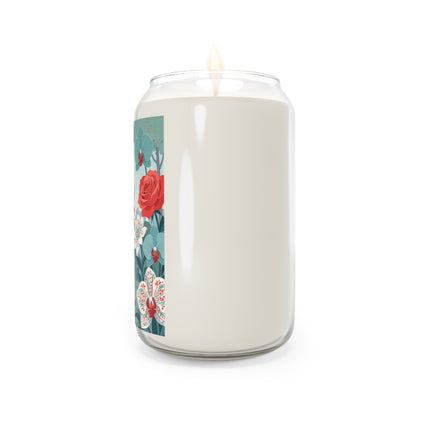 ❤️🌸 The Garden Of Hearts Scented Soy Candle – Art Deco Floral Romance