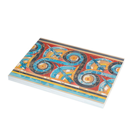Reproduction of S-Spiral Frieze by Emile Gilliéron Greeting Cards (1, 10, 30, and 50pcs)