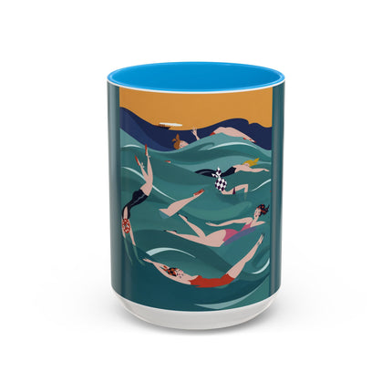 Summer Splash Colorful Mugs – Retro Beach Joy & Carefree Summer Vibes