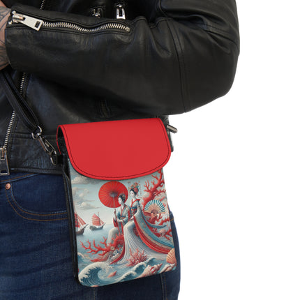 Ladies by the Quiet Sea Small Cell Phone Wallet