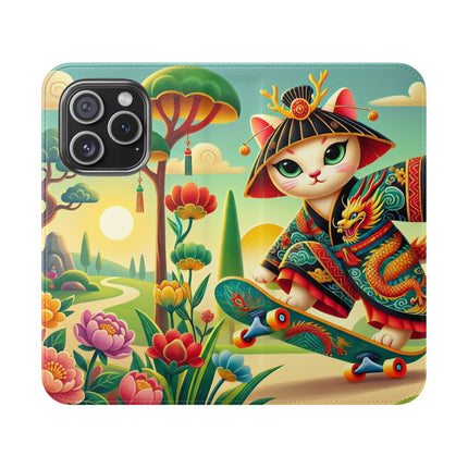 🛹🐉 Dragon Dance on Wheels Flip Case – Bold Adventure & Dynamic Grace