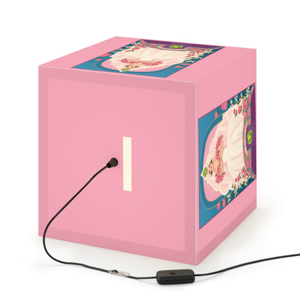 August & Peridot Zodiac Light Cube Lamp