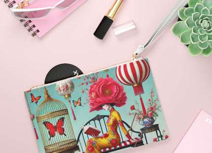 Reading In A Painted Garden Clutch Bag
