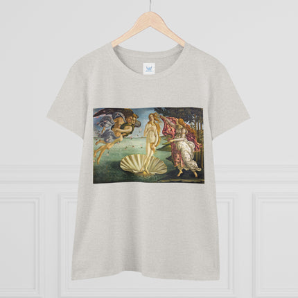 Birth of Venus by Sandro Botticelli Women's Midweight Cotton Tee