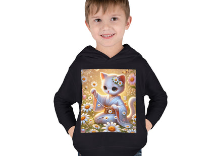 Daisy Chain Whimsy Toddler Pullover Fleece Hoodie