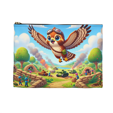 Red-Tailed Hawk in Battle Accessory Pouch – Sky Guardian & Bold Flight
