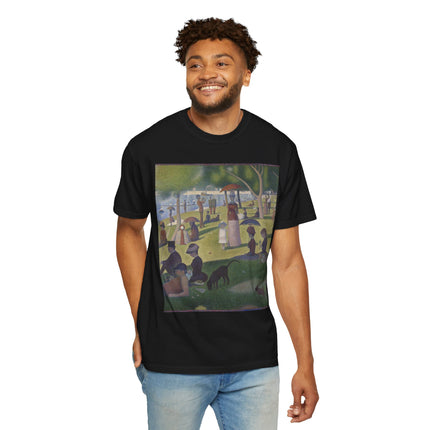 A Sunday on La Grande Jatte by Georges Seurat Unisex Garment-Dyed T-shirt