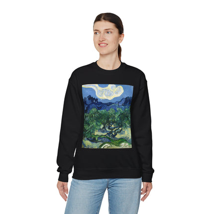 Olive Trees by Vincent Van Gogh Unisex Heavy Blend™ Crewneck Sweatshirt