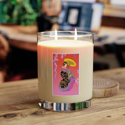 Enchanting Geisha Scented Candle - Scented Candle - Full Glass, 11oz