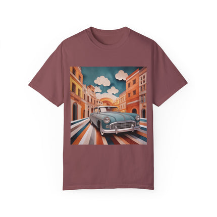 1960 Alfa Romeo Giulietta Unisex Garment-Dyed T-shirt