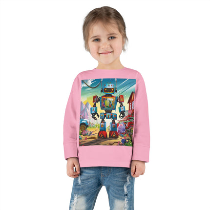 The Rusty Robot Toddler Long Sleeve Tee