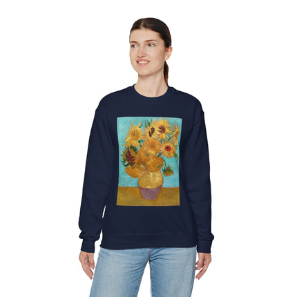 Vase with Twelve Sunflowers by Vincent Van Gogh Heavy Blend™ Crewneck Sweatshirt