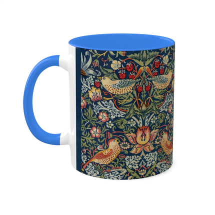 Strawberry Thief by William Morris Colorful Mugs, 11oz