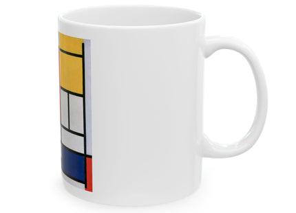 Composition with Red, Yellow, Blue, and Black by Piet Mondrian Ceramic Mug (11oz, 15oz)