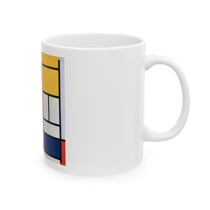 Composition with Red, Yellow, Blue, and Black by Piet Mondrian Ceramic Mug (11oz, 15oz)