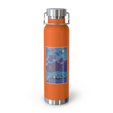 Fireworks in Venice by George Barbier Copper Vacuum Insulated Bottle, 22oz
