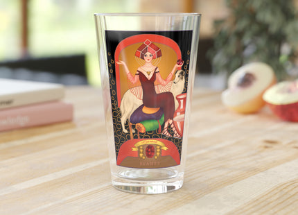 January & Garnet Zodiac Pint Glass