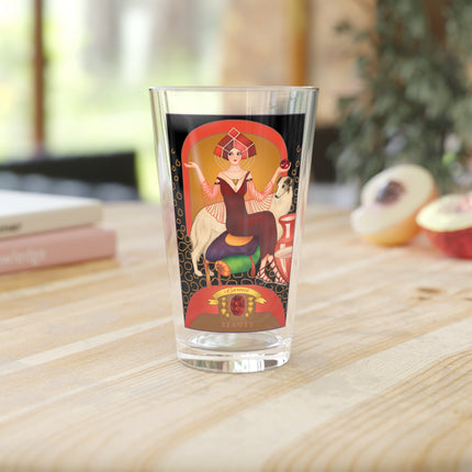 January & Garnet Zodiac Pint Glass
