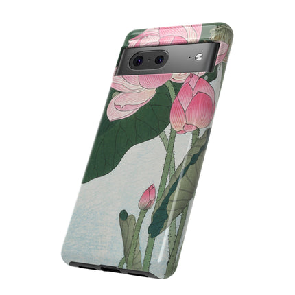 Blooming Lotus Flowers by Ohara Koson Phone Cases