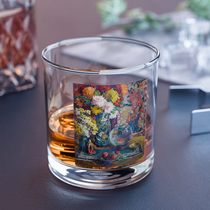 Fish, Fruits, and Flowers Latte Rocks Glass, 10oz