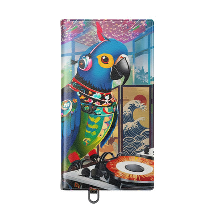 🎧🦜 Parrot DJ Flip Case – Neon Beats & Cyber Groove