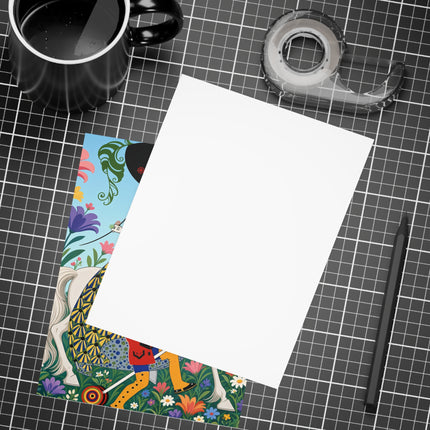 🐎🌸 The Enchanted Garden Riders Postcards With Envelopes – Art Deco Equestrian Whimsy
