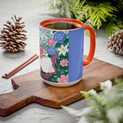 The Ladies Of The Blossoming Vanity Colorful Mugs – Art Deco Floral Elegance