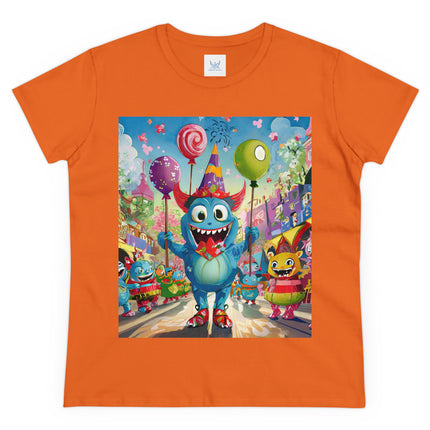 Monster Parade Madness Women's Midweight Cotton Tee