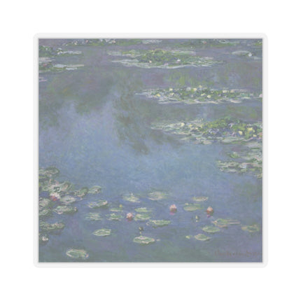 Water Lilies by Claude Monet Kiss-Cut Stickers (4 Sizes)