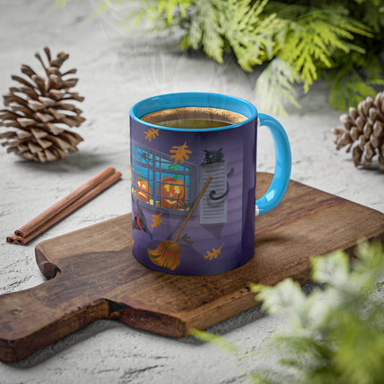 Whimsical Halloween Mischief Colorful Mugs, 11oz