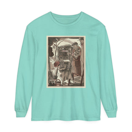 Bric-A-Brac by Fernand Siméon Garment-dyed Long Sleeve T-Shirt