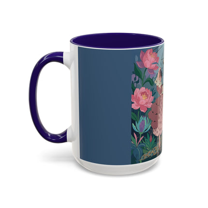 The Ladies And The Enchanted Macaw Colorful Mugs – Art Deco Botanical Elegance