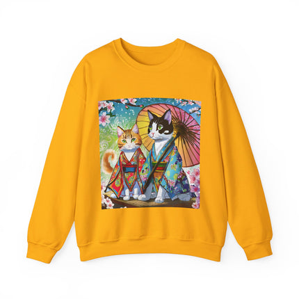Kimono Kitties Unisex Heavy Blend™ Crewneck Sweatshirt