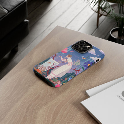 🐠🌸 The Enchanted Aquarium Garden Phone Case – Art Deco Underwater Fantasy