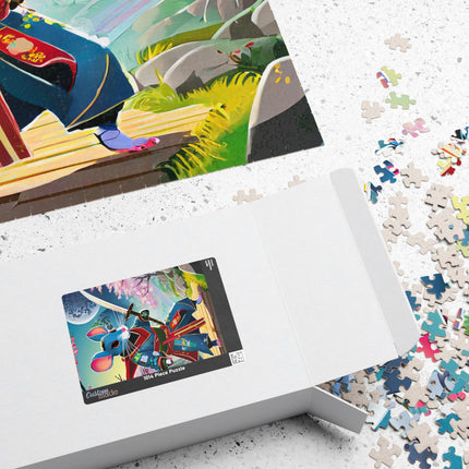 Cyber Samurai Rat Puzzle (110, 252, 520, 1014-piece)