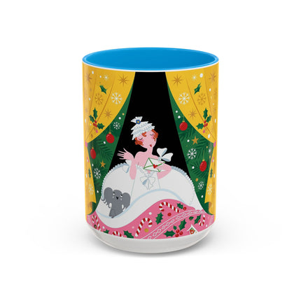 💌🎄 The Christmas Letter Of Holly House Colorful Mug – Whimsical Art Deco Holiday Charm