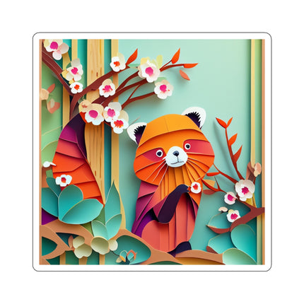 A Playful Red Panda Kiss-Cut Stickers (4 Sizes)