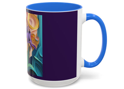 The Elegant Iris Flower Colorful Mugs (11oz, 15oz)
