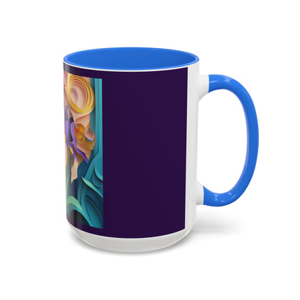 The Elegant Iris Flower Colorful Mugs (11oz, 15oz)
