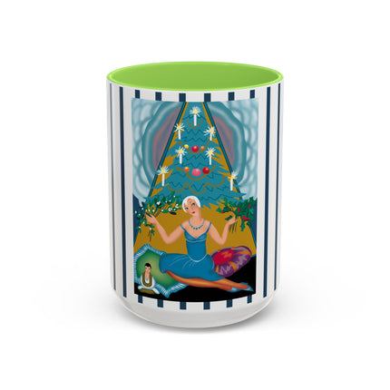 Art Deco Christmas Elegance Colorful Mugs (11oz, 15oz)