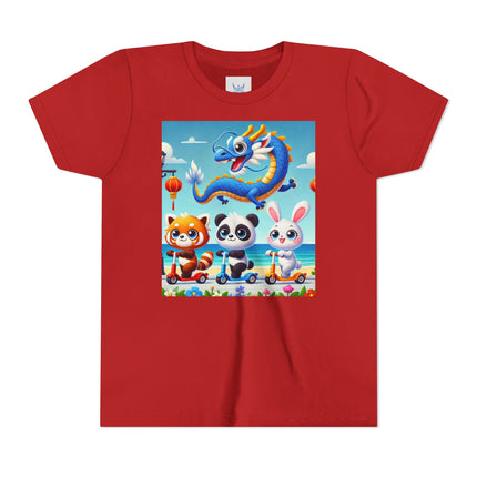 Seaside Scooter Friends Youth Short Sleeve Tee