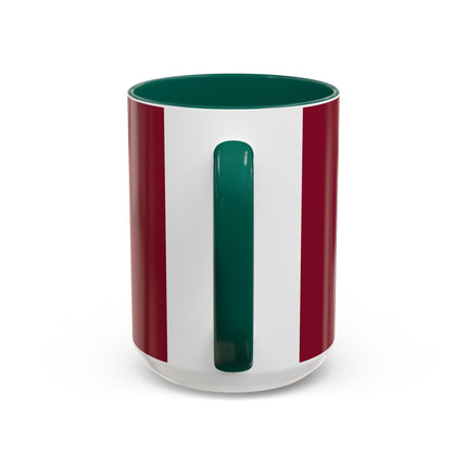 Elegant Holiday Woman with Gifts Colorful Mugs (11oz, 15oz)