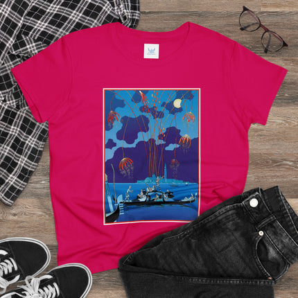 Fireworks in Venice by George Barbier Women's Midweight Cotton Tee