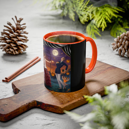 🏹🎃 Cupid's Arrow At Pumpkin Moon Manor Colorful Mug – Romantic Halloween Charm