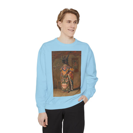 A Buddhist Lama by Vasily Vereshchagin Garment-Dyed Sweatshirt