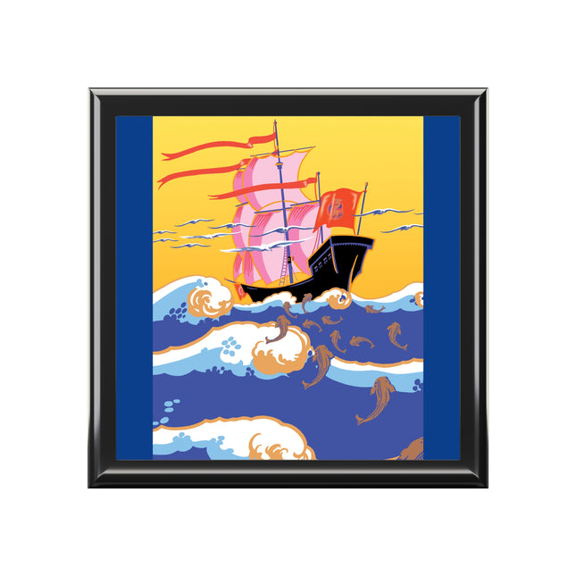 Golden Seas and Whimsical Dreams Jewelry Box