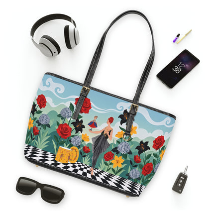 🌹🎭 The Lady Of The Little Dancer Shoulder Bag – Art Deco Floral Fantasy