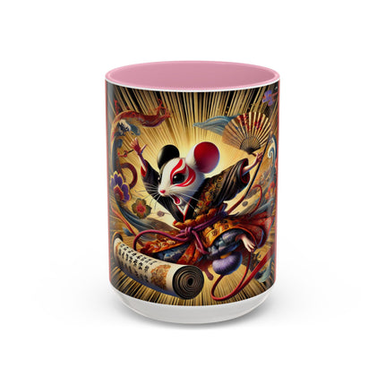 Theatrical Mouse on a Mission Colorful Mugs (11oz, 15oz)